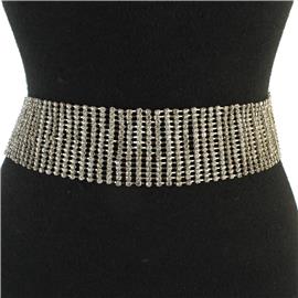 Rhinestones 15 Lines Belt