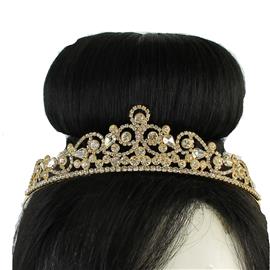 Rhinestones Round Tiara