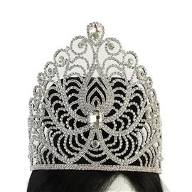 Rhinestones Swirl Crown Tiara