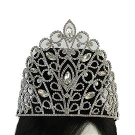 Rhinestones Leaves Crown Tiara