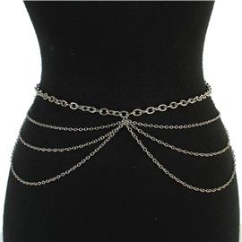 Metal Oval Chain Belt