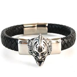 Stainless Steel Man Face Bracelet