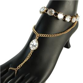 Rhinestones Chain Anklet