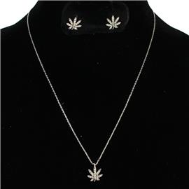 Pendant Kannabis Necklace Set