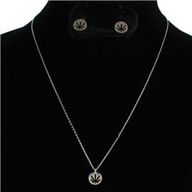 Kannabis Pendant Necklace Set