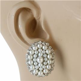 Pearl Oval Earring