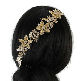 Metal Rhinestone Flower Hair Pin