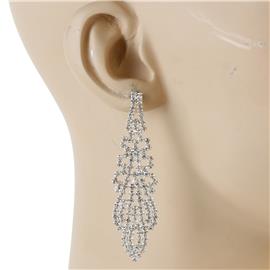 Rhinestone Swirl Earring