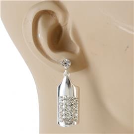 Rhinestone Bar Dangling Earring