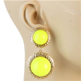 Neon Round Dangling Earring