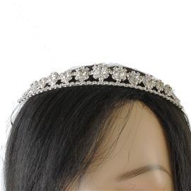 Rhinestone Flower Head Band