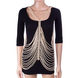 1Fashion Pearl Body Chain