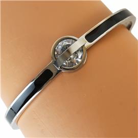 Stainless Steel Crystal Bangle