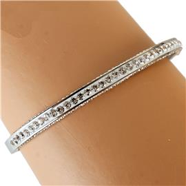 Stainless Steel Rhinestone Bangle