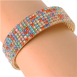 Rhinestones Multi Color Bangle