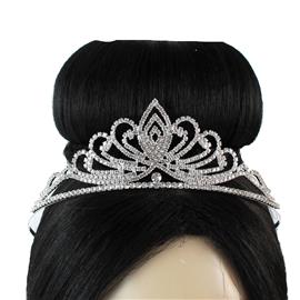 Rhinestones Leaves Tiara