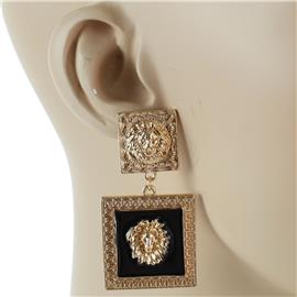 Metal Dangling Square Earring