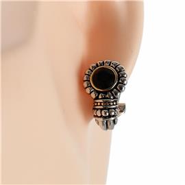 Rhodium Pearl French Back Earring