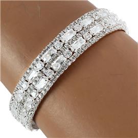 Rhinestones Rectangle Layereds Bangle