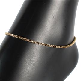 Stainless Steel Coreana Chain Anklet