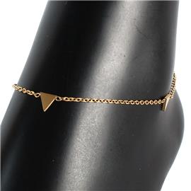 Stainless Steel Triangle Anklet