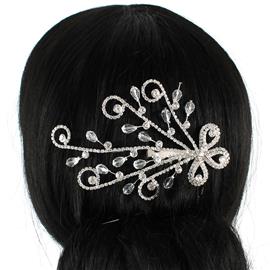 Rhinestones Beads Hair Comb