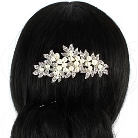 Pearl Crystal Hair Comb