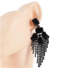 Crystal Fringeds Clip-On Earring