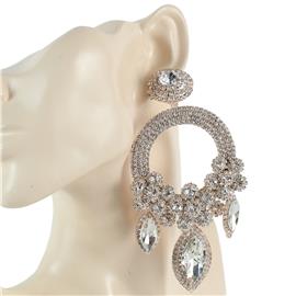 Chandelier Round Clip-On Earring