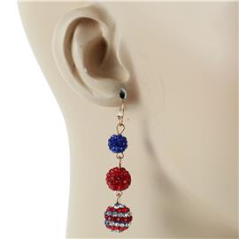 Dangling Sphere USA Earring