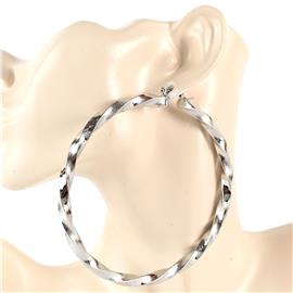 100mm Twist Hoop Earring