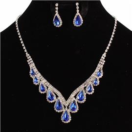 Rhinestone Necklace Set