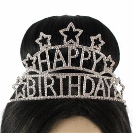 Happy Birthday Rhinestones Tiara