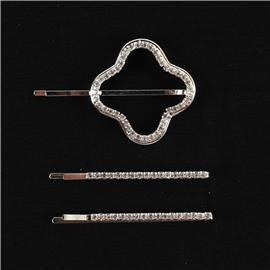 3 PC Rhinestones Hair Pin