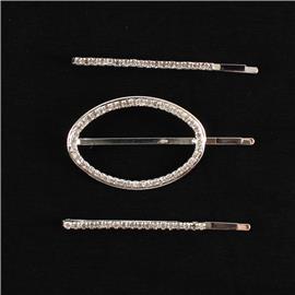 3 PC Rhinestones Hair Pin