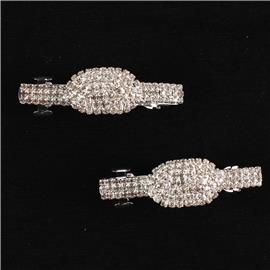 2PC Rhinestones Hair Clip