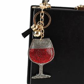 Wine Glass Key Chain