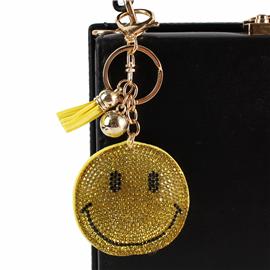 Yellow Smail Face Key Chain