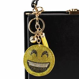 Yellow Smail Face Key Chain