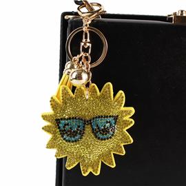 Yellow Sun Key Chain