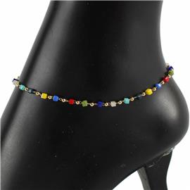 Color Stones Anklet