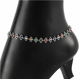 Color Stones Anklet