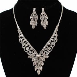 Rhinestones Necklace Set