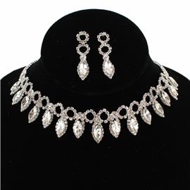 Rhinestones Crystal Choker Set