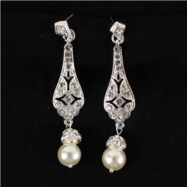 Pearl Crystal Chandelier Earring