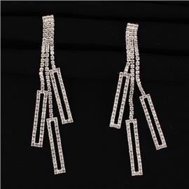 Rhinestones Dangle Earring