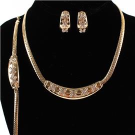 Metal 3 pc Necklace Set