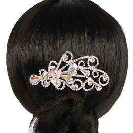 Rhinestone Swirl Hair Comb