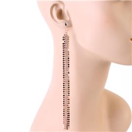 Rhinestone Long Earring