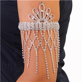 Rhinestones Fringed Arm Cuff